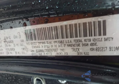 2016 Ram 1500 Big Horn z USA, uszkodzony, nr VIN 3C6RR6LT7GG287887